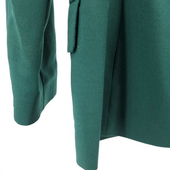 VTG Pendleton 100% Virgin Wool Fitted Single Button Long Line Blazer 8P Green - Picture 12 of 16